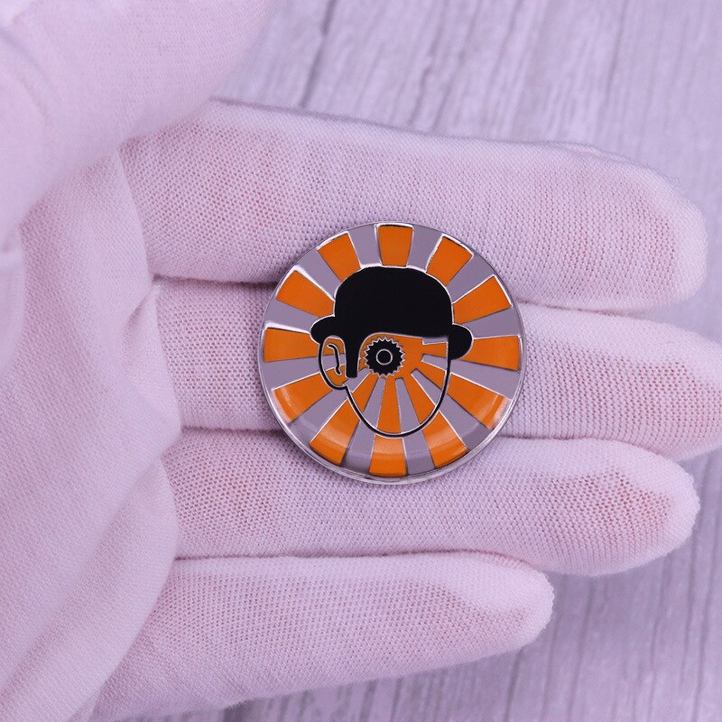 Clockwork Orange Alex Brooch Stanley Kubry Thriller Movie Badge