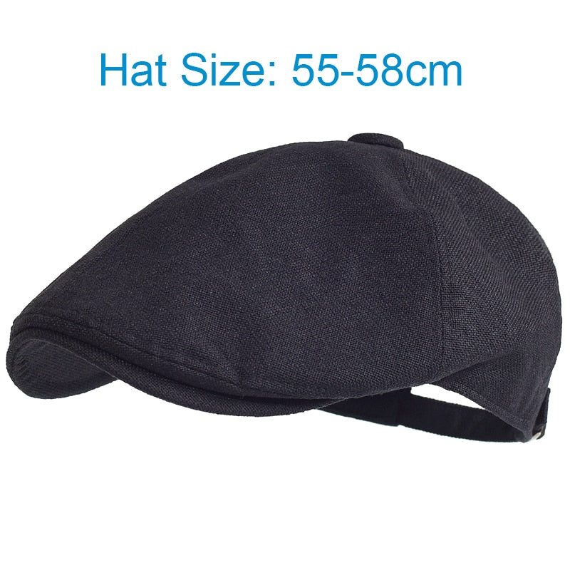 Men's Summer Berets Outdoor Breathable newsboy cap Spring Flat Hats Solid Duckbill Hats Vintage Gatsby Beret Hat Women