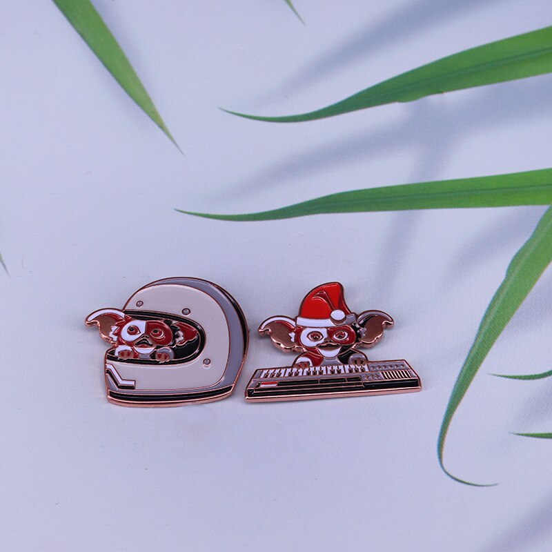 Astronaut and Pianist Brooch Little Monster Set Badge Thriller Christmas Accessories