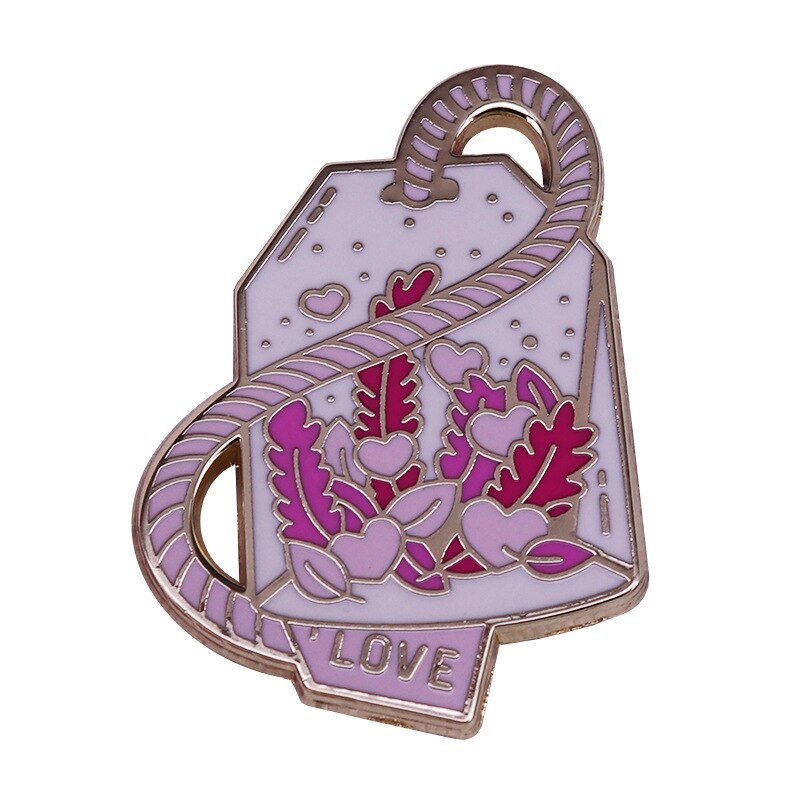 Creative design milk carton brooch nature lover badge
