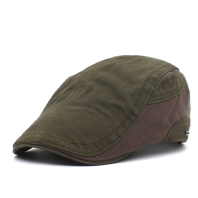 2021 four seasons solid Newsboy Caps Cotton Flat Peaked Cap Men and Women Painter Beret Hats 26