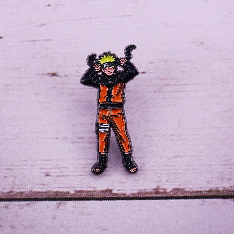 Cute swirl cartoon brooch Japanese anime character inspiration badge