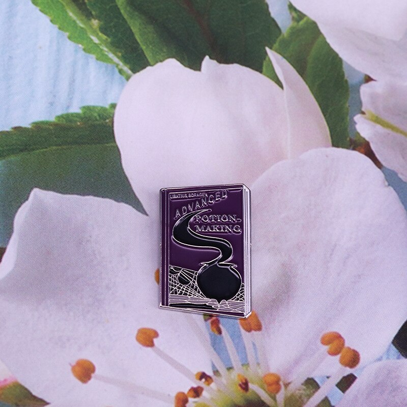 Magic sorcerer Cauldron Brooch Making Book Badge