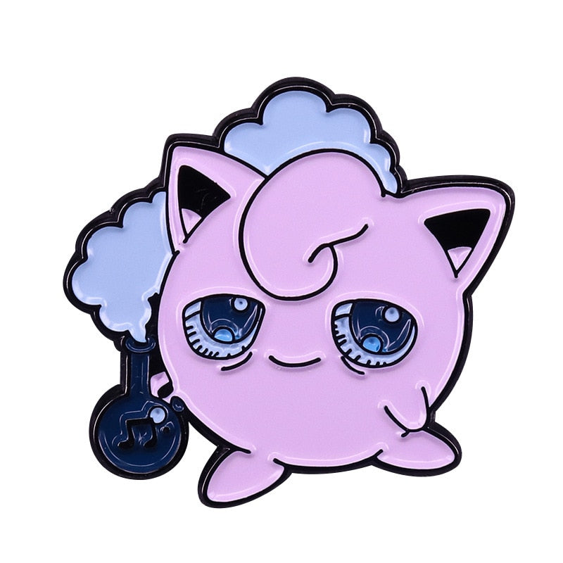 Cute Smoking Fat Ding Brooch