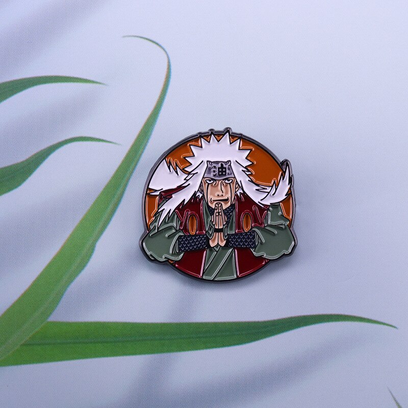 Fire Country Konoha Hidden Village Jiraiya Brooch Japanese Anime Inspiration Badge