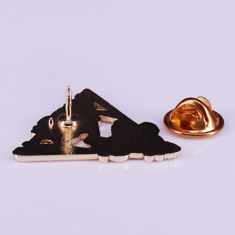 Beautiful Flower Deathly Hallows Brooch Magic Witchcraft Badge