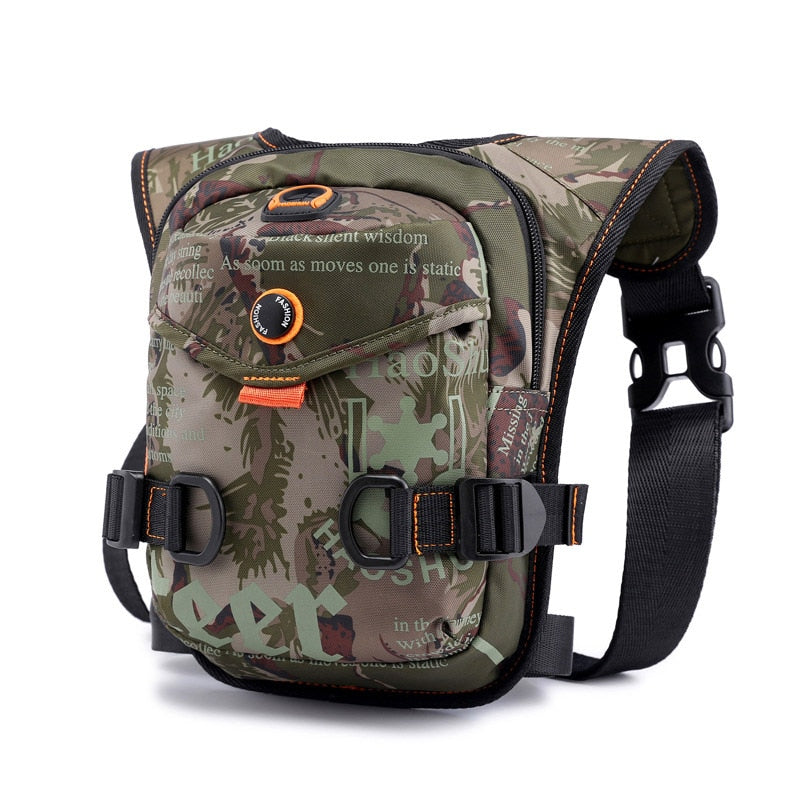 Men Waterproof Nylon Drop Leg Bags Thigh Hip Bum Belt Bag Waist Fanny Pack Boys