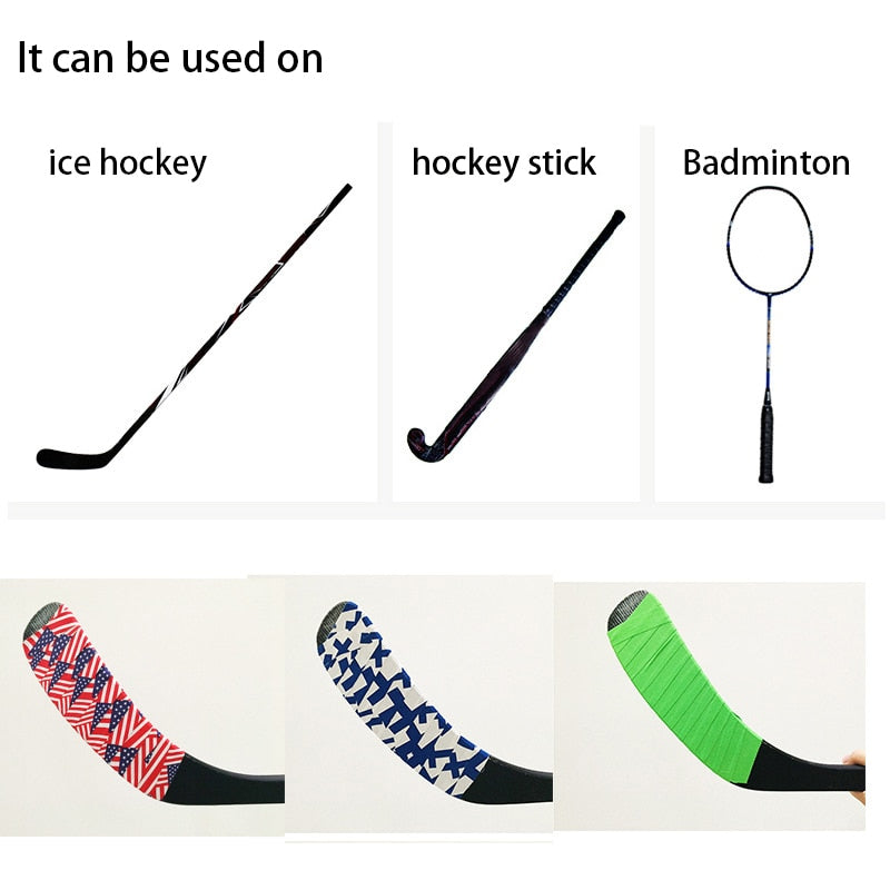 2PCS Ice Hockey Stick Tape High Viscosity Ice Hockey Protective Gear Non-slip Badminton Stick Tape Accessories Sport Men