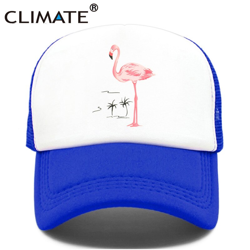 CLIMATE Flamingo Cap Girls Women Hat Pink Rose Cap Cute Lovely Summer Caps Hat Hip Hop Mesh Baseball Caps Hat for Women