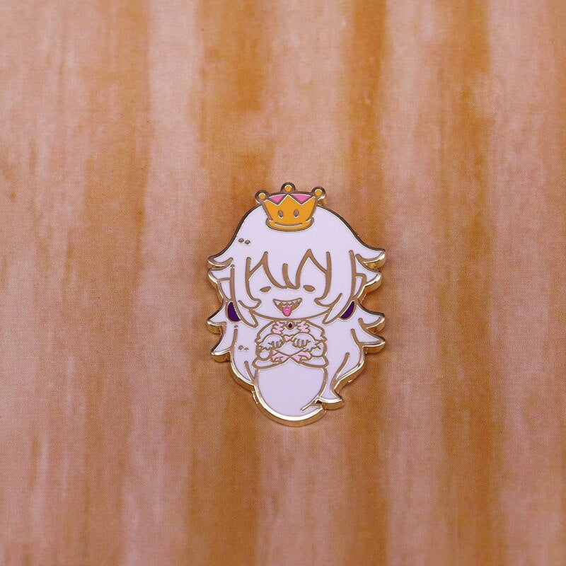 Cute crown princess princess boo badge