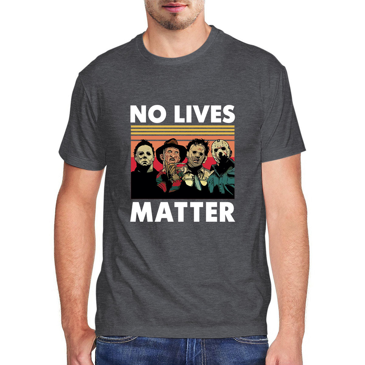Envmenst t shirt men 100 cotton casual horror no lives matter men clothing oversize sweatshirt tops off White T-shirt XS-3XL
