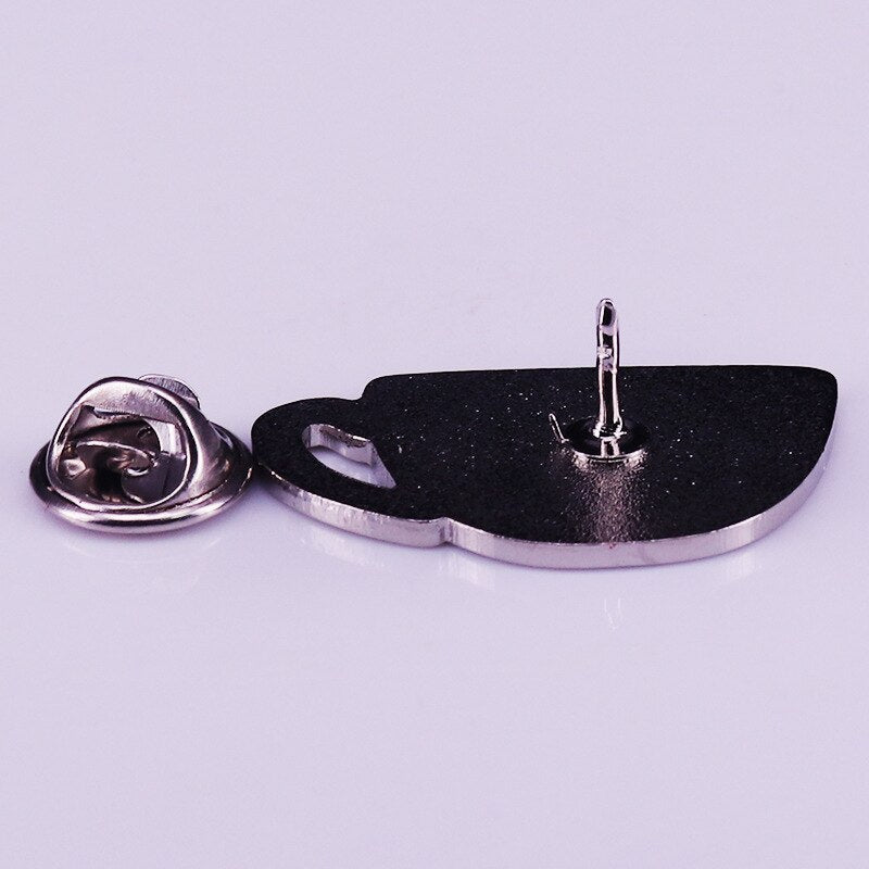 Pretty floral cup brooch tea lovers accessories decoration