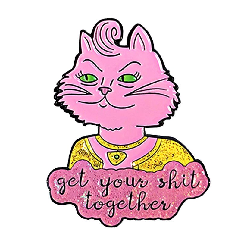 Cute feminism inspired badge