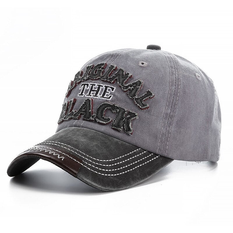 2021High Quality Wash Cotton Original Black Baseball Cap Snapback Hat For Men Women Gorras Casual Casquette Embroidery Dad Hat