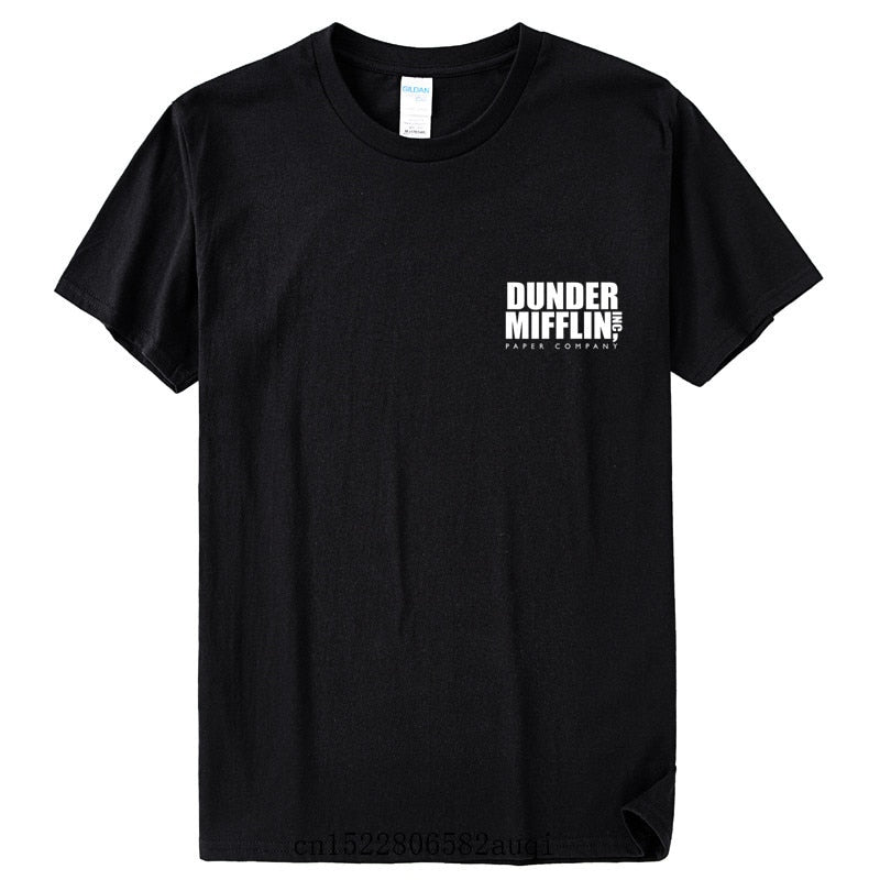 DUNDER MIFFLIN PAPER INC office tv show Mens Cotton T-Shirt Boy Girl Summer Cotton T shirt Unisex Clothes