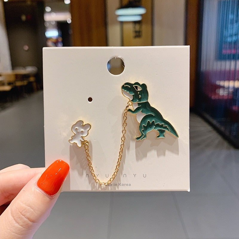 Fashion Rainbow Enamel Pin Cartoon Cute Fruits Food Animal Astronaut Brooches Lapel Badge Bag Jewelry Gift for Friends Wholesale