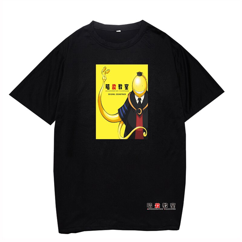 2020 Men's Clothing Summer New Anime Assassination Classroom Black shirt Cool Style Japan T-Shirt Size XS-4XL