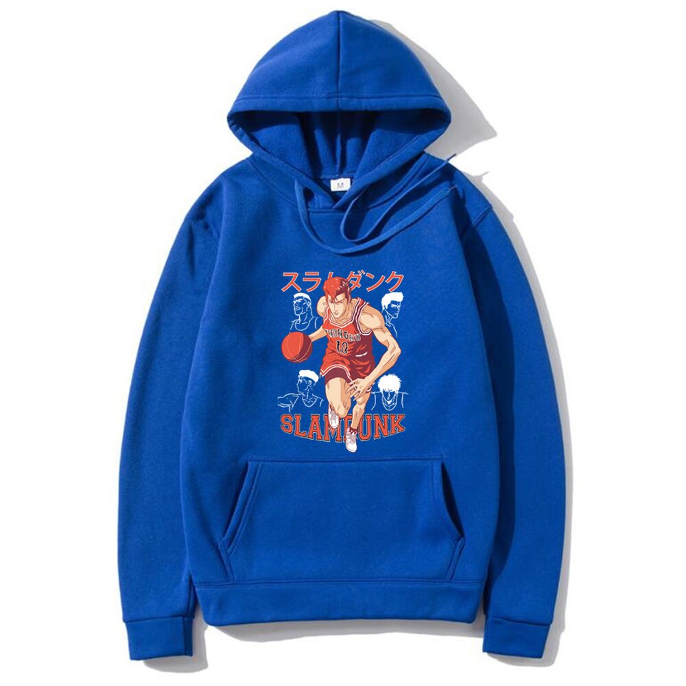 Anime SLAM DUNK Hoodie Hanamichi Sakuragi Graphic Printed Hoodies Men Women Fashion Cool Streetwear Basketball Boys Sweatshirt