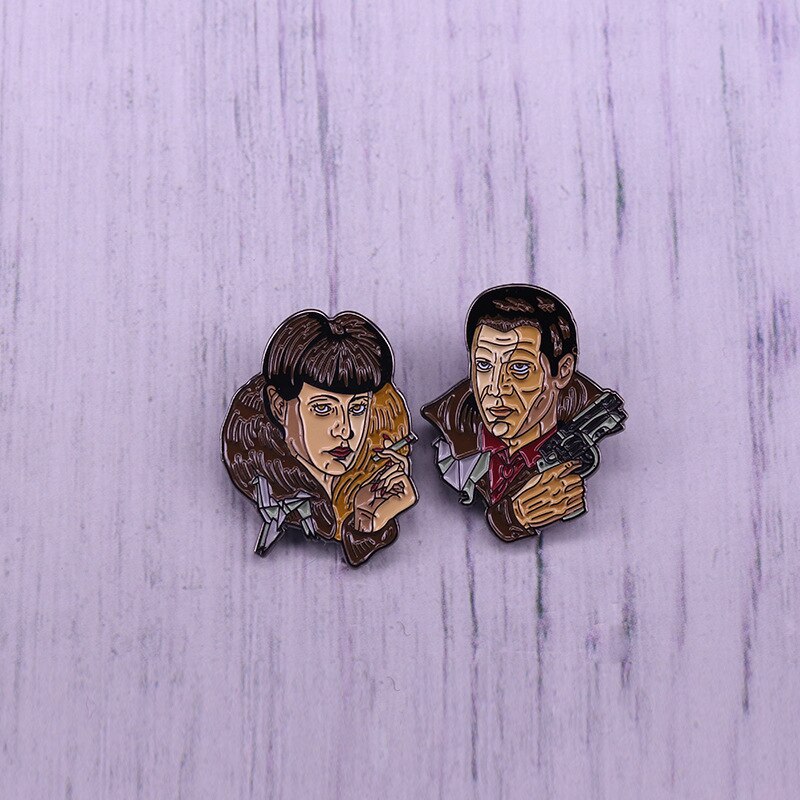 Cool and handsome cartoon character combination brooch sci-fi movie inspiration