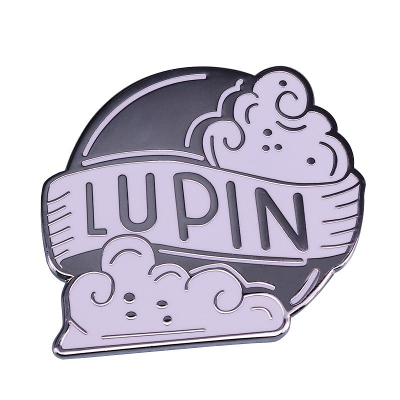 Werewolf Lupin Brooch Full Moon Witchcraft Badge