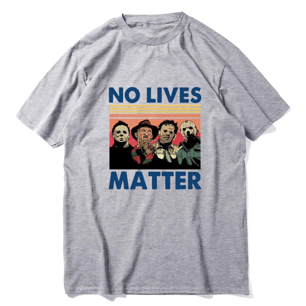 Envmenst t shirt men 100 cotton casual horror no lives matter men clothing oversize sweatshirt tops off White T-shirt XS-3XL
