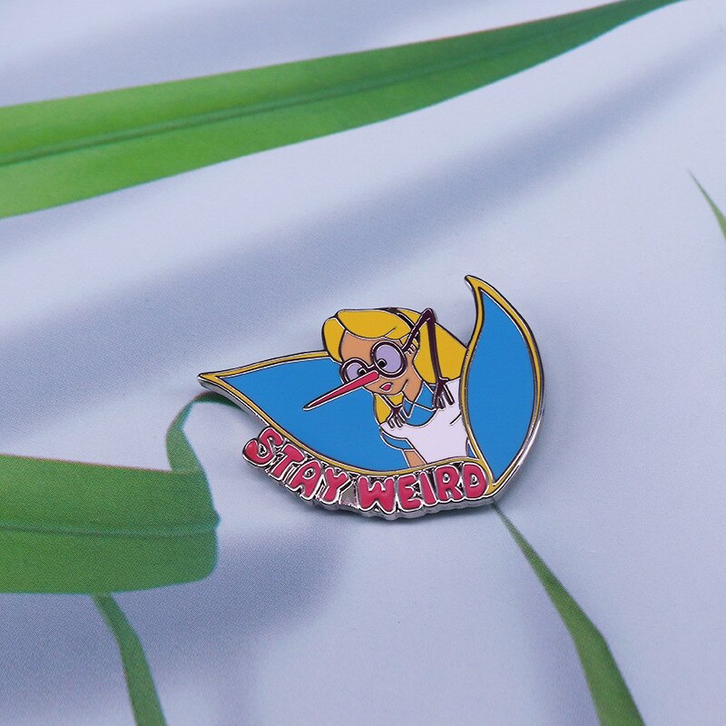 Alice in Wonderland Brooch Cute Alice Badge