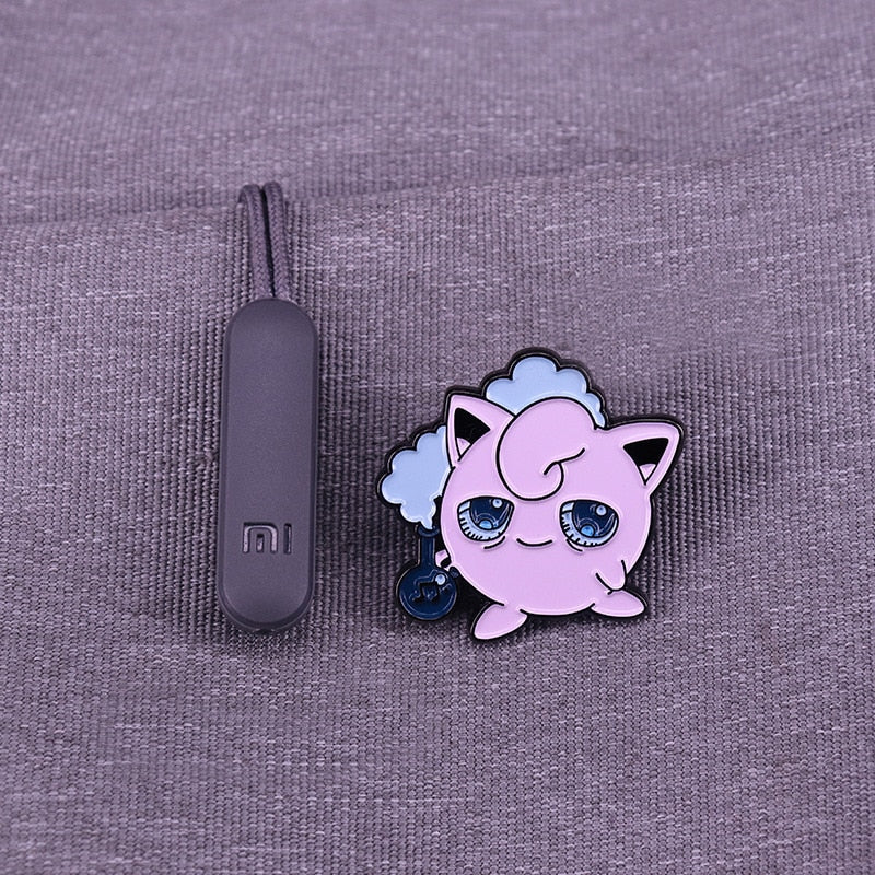 Cute Smoking Fat Ding Brooch