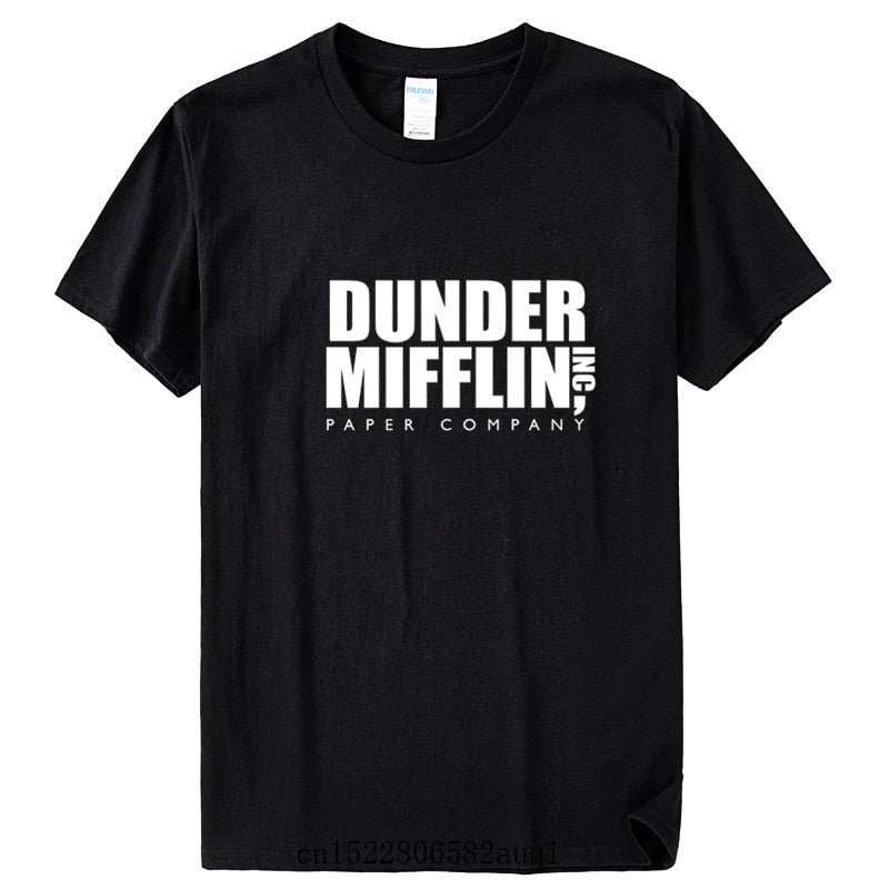 DUNDER MIFFLIN PAPER INC office tv show Mens Cotton T-Shirt Boy Girl Summer Cotton T shirt Unisex Clothes