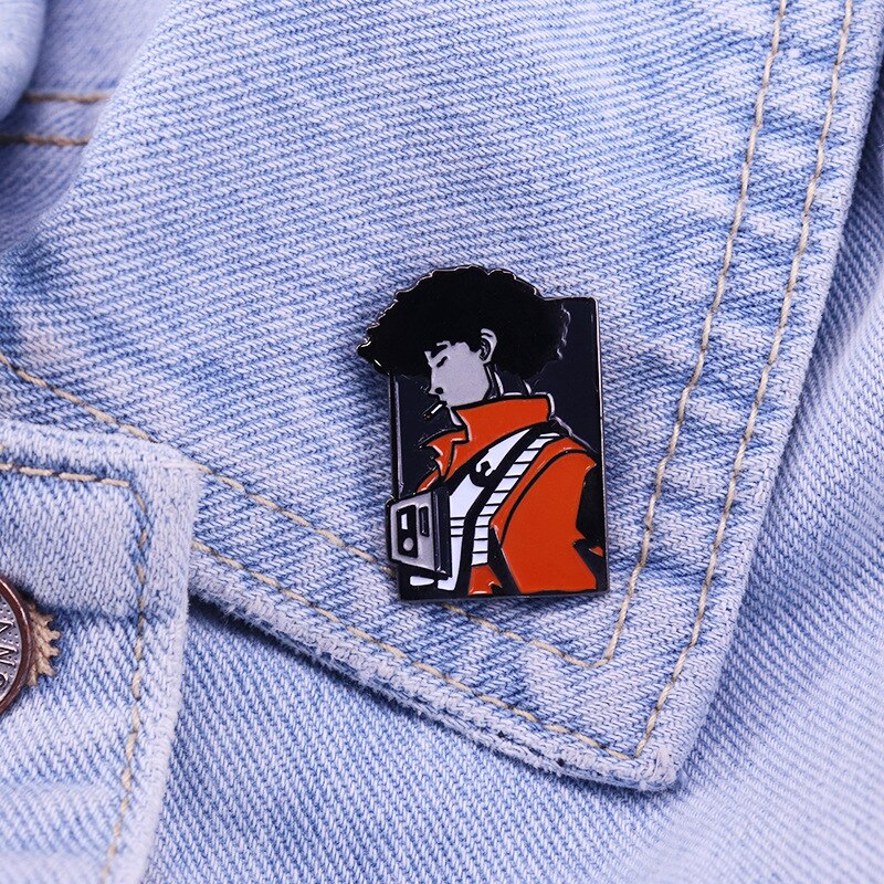 Cool Cowboy Spike Brooch and Wing Pilot Mashup Badge