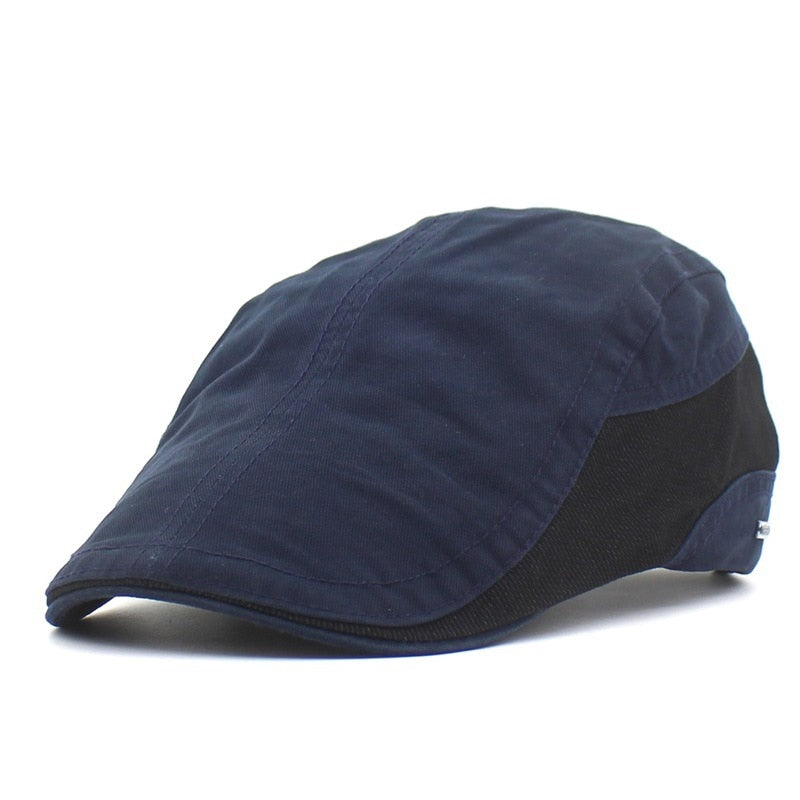 2021 four seasons solid Newsboy Caps Cotton Flat Peaked Cap Men and Women Painter Beret Hats 26