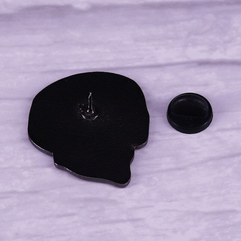 3D Red and Blue Skull Brooch Fashion Style Neon Fantasy Skull Badge
