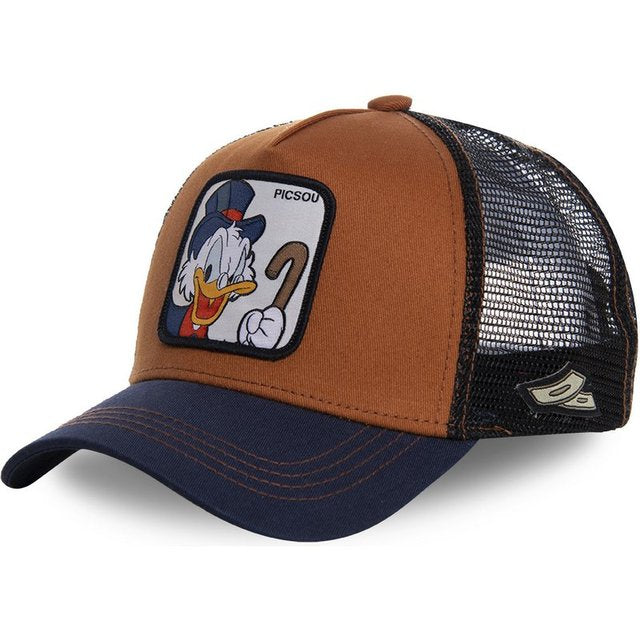 Baseball CapMesh Hat Summer Cartoon  Snapback For Women Men