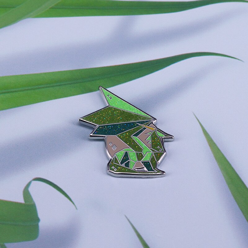 Crystal Dragon Glitter Brooch Spyro Adventure Badge