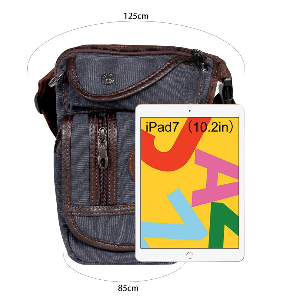 Buylor Drop Leg Bag Vintage Thigh Pack Fanny Military Motor Cycle Messenger Canvas/Nylon Cycle Shoulder Bag Riding Waist Pack