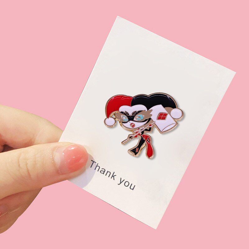 Cartoon Harlequin Brooch Funny Action Adventure Movie Inspiration Badge