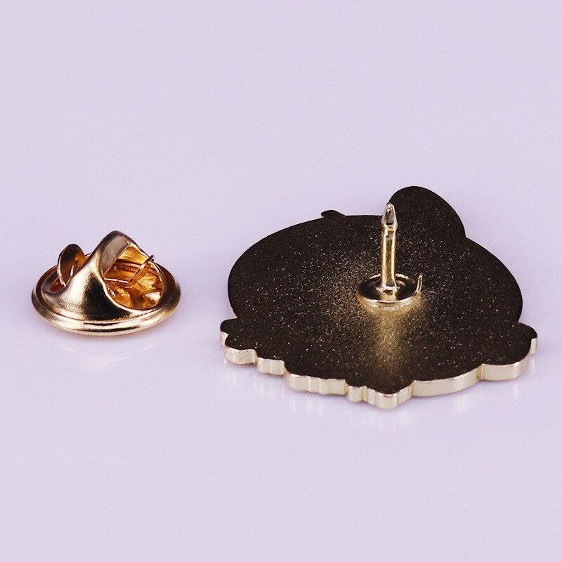 Cute Hairless Cat Badge with Sphinx and Flower Brooch