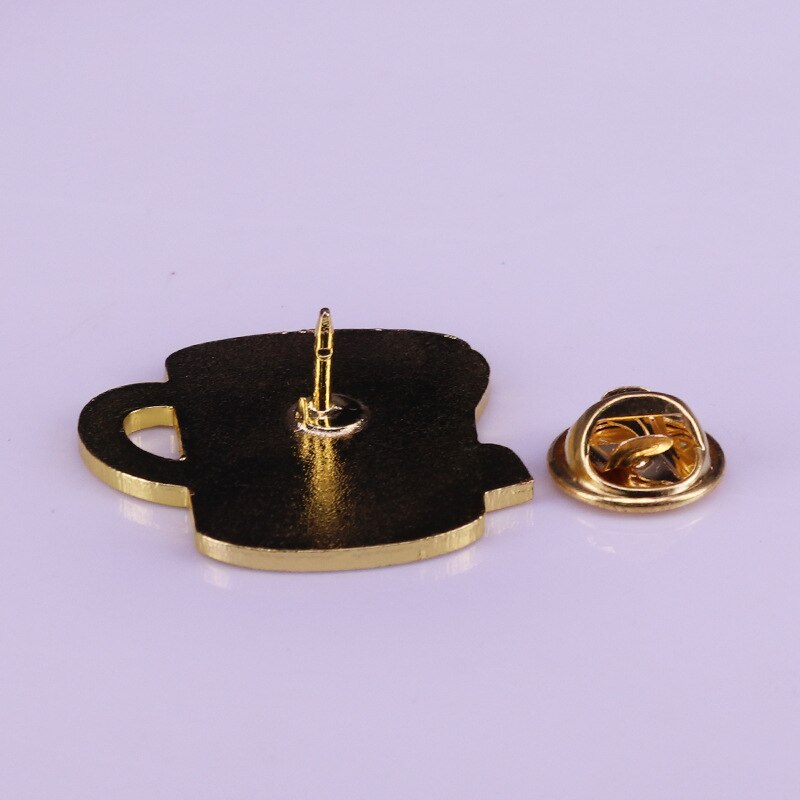 Fashion and simple teacup brooch tea culture lover badge