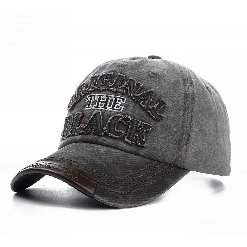 2021High Quality Wash Cotton Original Black Baseball Cap Snapback Hat For Men Women Gorras Casual Casquette Embroidery Dad Hat
