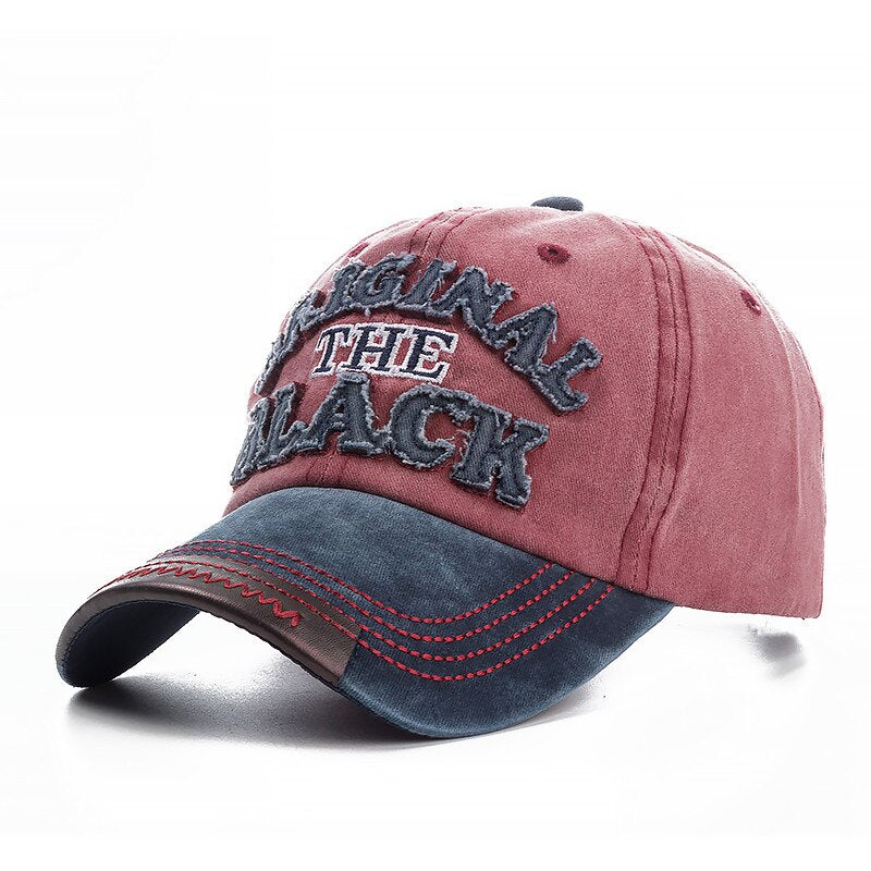 2021High Quality Wash Cotton Original Black Baseball Cap Snapback Hat For Men Women Gorras Casual Casquette Embroidery Dad Hat