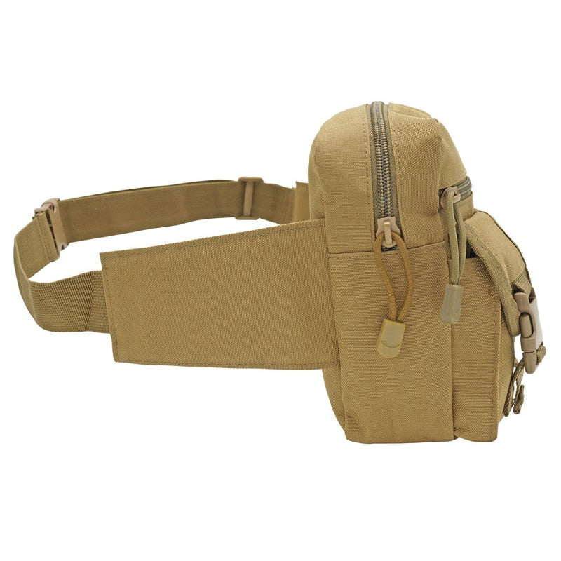 New Camouflage Tactical Multi-purpose Kettle Waist Bag Sports Water Bottle Pocket Canvas Unisex Fanny Hip Purse Travel Running