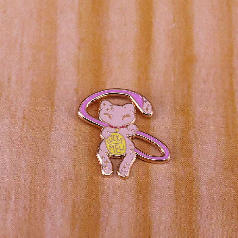 Fantasy Lucky Cat Brooch Cute Cartoon Accessories