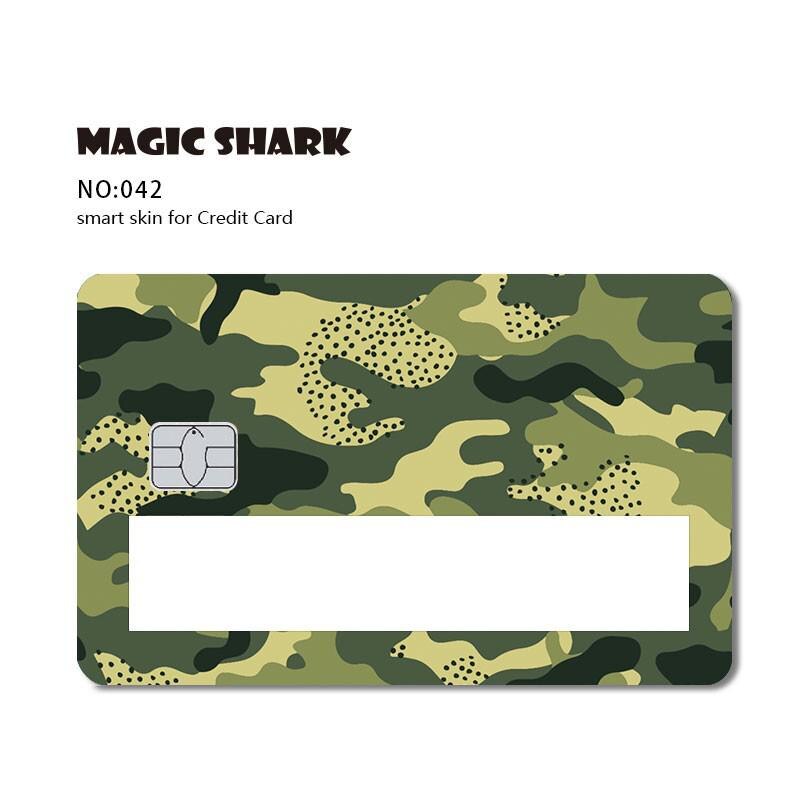 Fashion Cartoon US Flag Toroto Duck Skull Funny Window Sticker Tape Case Film Skin for Big Small Chip Credit Debit Card