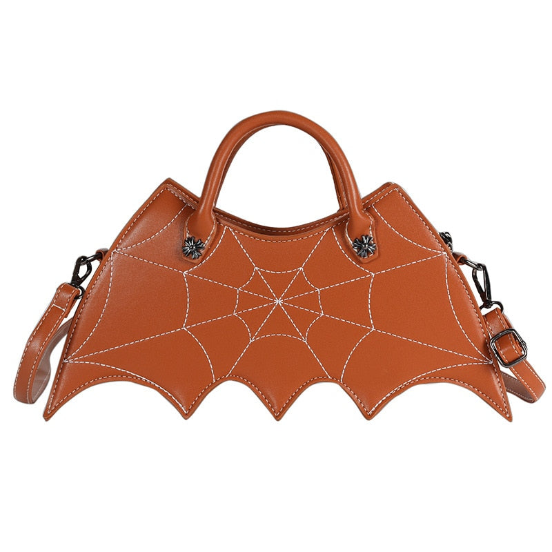 Spider Web Shapes Bags For Women 2021 New Funny Handbags Ladies Punk Style Crossbody Purses Female Fashion Chains Messenger Flap
