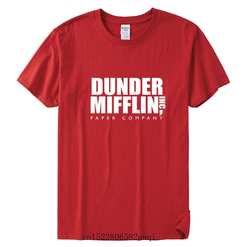 DUNDER MIFFLIN PAPER INC office tv show Mens Cotton T-Shirt Boy Girl Summer Cotton T shirt Unisex Clothes