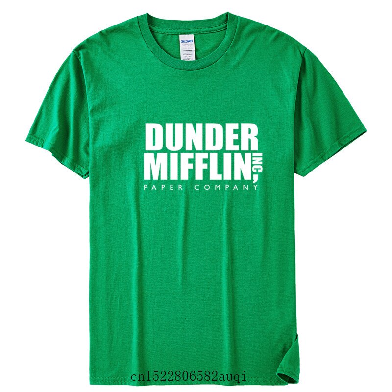 DUNDER MIFFLIN PAPER INC office tv show Mens Cotton T-Shirt Boy Girl Summer Cotton T shirt Unisex Clothes