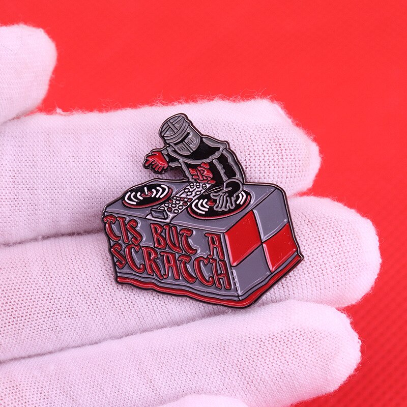 Adventure comedy movie Monty Python and the Holy Grail brooch