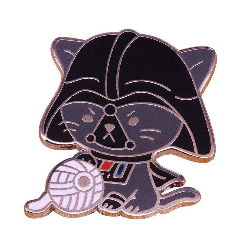 Darth Cat Brooch Cute Animal Brooch