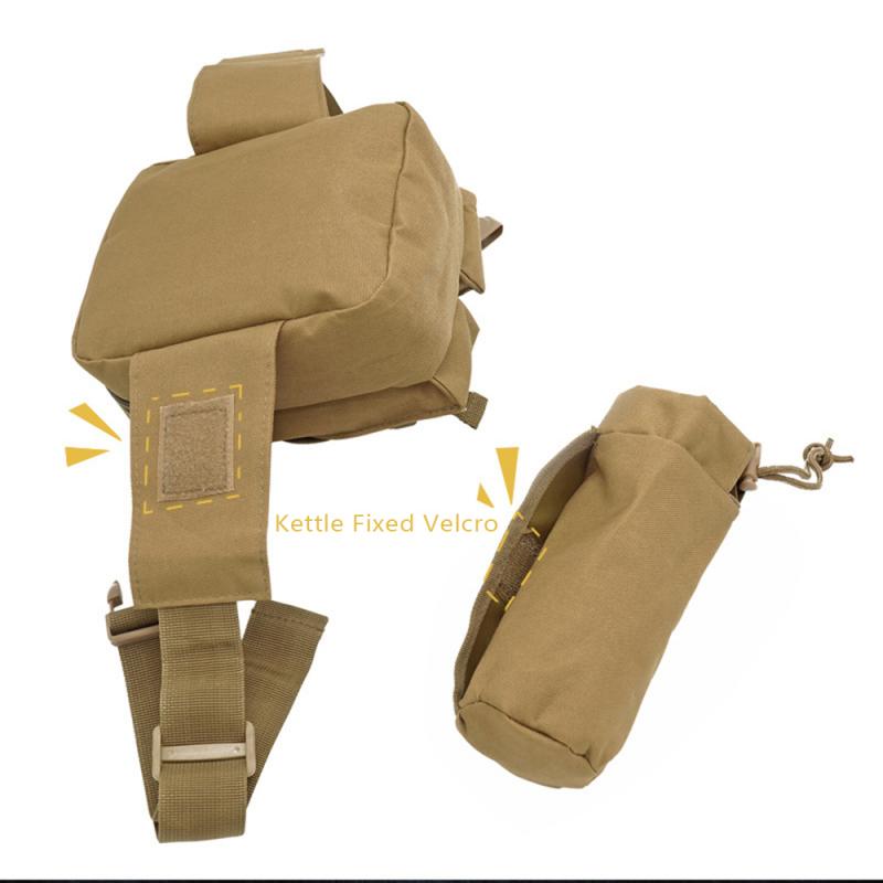 New Camouflage Tactical Multi-purpose Kettle Waist Bag Sports Water Bottle Pocket Canvas Unisex Fanny Hip Purse Travel Running