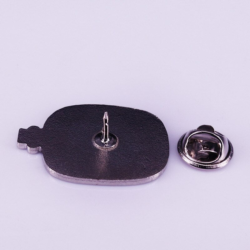 : I am not afraid of the storm, because I am learning to set sail" Sailing Bottle Brooch Positive Courage Badge
