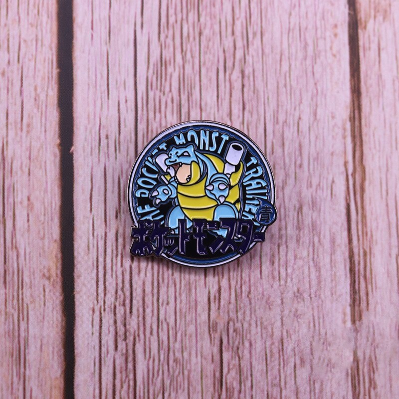 Cute and funny Blue water arrow turtle brooch popular badge